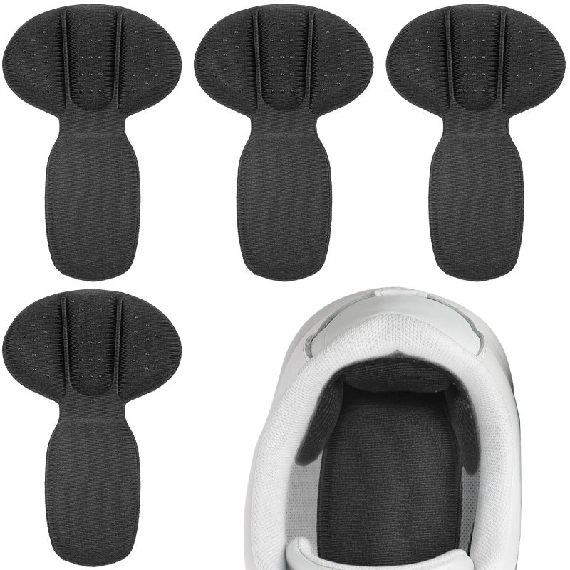 2 Pairs Back of Heel Cushion Pads, Self-Adhesive Mesh Adhesive Heel Grips Inserts for Boots, Loose Shoes Too Big, Thick Back Insoles Anti Blister Shoe Liners Heel Protectors, Heel Guards Liners